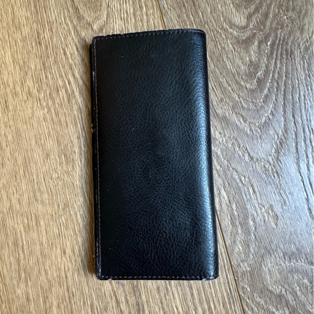 Giorgio Armani Chocolate Brown Leather Card Holder - Picture 2 of 8